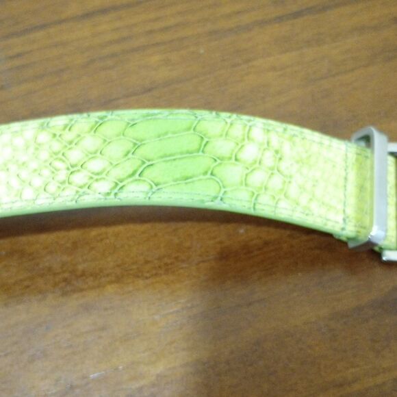 WCM Italian Leather Snake Skin Belt, 31\